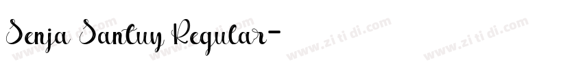 Senja Santuy Regular字体转换